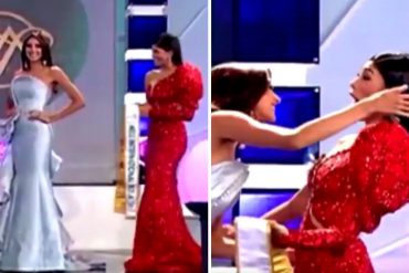 ¡VEA! El incómodo momento que vivió una de las ganadoras del Miss Venezuela 2020 con la reina saliente (+Video +Reacciones)