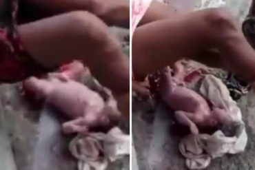 ¡GRAVE! Mujer indígena dio a luz en plena calle en Machiques de Perijá: habría salido a comprar los insumos que le pidieron en el hospital (+Video)