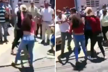 ¡DE LO ÚLTIMO! Mujeres se cayeron a golpes por la lista para surtir gasolina en estación de servicio en Acarigua (+Video penoso)