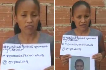 ¡ATENCIÓN! Hermana de joven presuntamente ajusticiado por el Cicpc clama justicia y exige respuestas: el hecho ocurrió en 2018 (+Video)