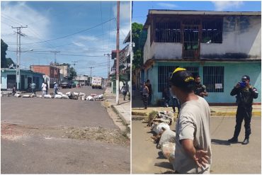 ¡ESTÁN CANSADOS! En Valle de la Pascua también protestaron contra el colapso de servicios públicos: «Gobernador no da la cara» (+Fotos y videos)