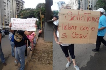 ¡LO MÁS INSÓLITO! Habitantes de El Paraíso protestaron y exigen hablar con “El Coqui” para desalojar a invasores de residencias (+Fotos)