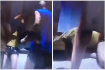 ¡MUY FUERTE! Se viralizó video de la brutal golpiza que un coronel retirado de la FANB le propinó a una mujer (+desató indignación)