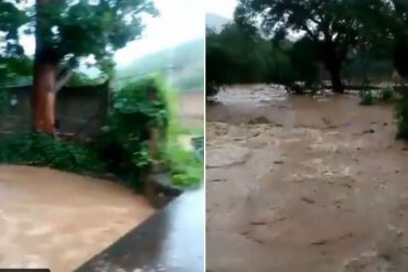 ¡TERRIBLE! Una quebrada se desbordó en Sucre y causó la muerte de una niña de 11 años (+Video)