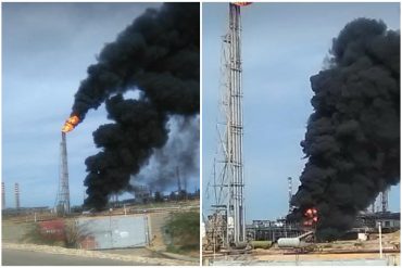 ¡EFICIENCIA O NADA! Reportaron otro incendio en la refinería Cardón este #13Oct (+Videos)