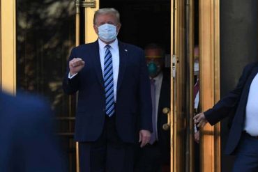 ¡SE LO DECIMOS! Cuatro días sin fiebre y con signos vitales «estables»: Trump sigue recuperándose del coronavirus y sus médicos afirman que ya tiene anticuerpos