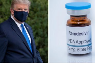 ¡LE CONTAMOS! Trump recibirá la quinta y última dosis de Remdesivir en la Casa Blanca este martes #6Oct (+Detalles)