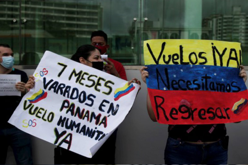 venezolanos varados Panamá