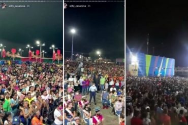 ¡VEA! Alcalde chavista de Maracaibo organizó un evento público y masivo con “más de 8.000 personas” en plena pandemia (+Videos de espanto)