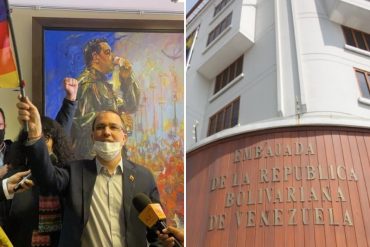 ¡VEA! Representantes del régimen de Maduro toman control de la Embajada de Venezuela en Bolivia: «Con gran orgullo informamos que volvió Chávez y Bolívar» (+Video) (+Fotos)