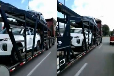 ¡CAUSÓ FUROR! Difunden imágenes de camionetas de lujo recién importadas en medio del supuesto “bloqueo” que denuncia el régimen (+Videos)