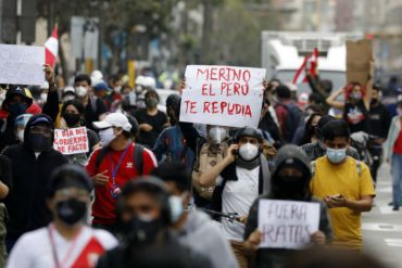 ¡VEA! La espectacular foto que retrata las protestas de ciudadanos que antecedieron a la renuncia de Manuel Merino