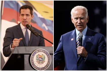 ¡ASÍ LO AFIRMÓ! Guaidó espera que Biden ayude a aproximar una solución a la crisis en Venezuela: Dice que sería un “logro geopolítico» para la región entera
