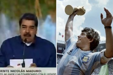 ¡VEA! “Hoy he sentido una gran tristeza, un sentimiento de orfandad”: Maduro le dedicó estas palabras a Maradona casi entre lágrimas (+Video)