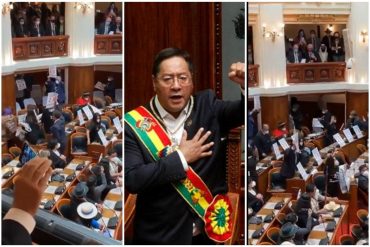 ¡NO SE LO PIERDA! Así se retiró la oposición boliviana de la toma de posesión de Luis Arce: Advirtieron antes que venía un “giro autoritario” en el país  (+Video)