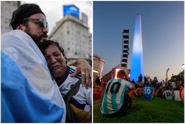 ¡EFUSIVO! “Maradona es más grande que Pelé”: La masiva despedida a exfutbolista argentino en el Obelisco de Buenos Aires (+Videos)