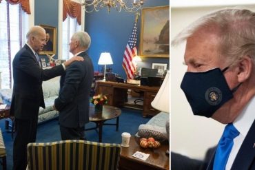 ¡DEBES VERLO! En redes recuerdan el momento cuando Biden se reunió con Pence en 2016 para garantizar una transición “sin problemas” (+Foto)