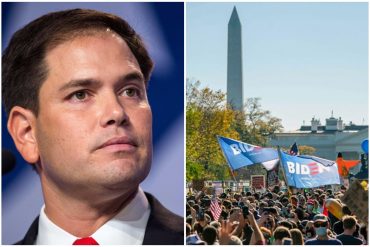 ¡ASÍ LO DIJO! La punta que le lanzó Marco Rubio a medios que no denunciaron que en las celebraciones masivas de Biden los ciudadanos se pueden contagiar de COVID-19