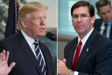 ¡ENTÉRESE! Trump despidió al secretario de Defensa Mark Esper: hace unos días se informó que el funcionario preparaba su renuncia