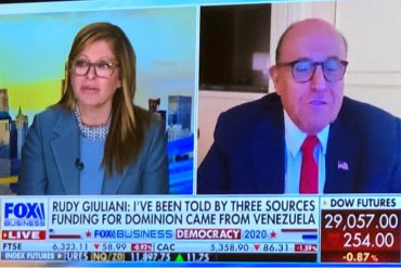 ¡POLÉMICO! «Me han dicho que la financiación de Dominion vino de Venezuela»: La explosiva revelación de Giuliani sobre software que Trump dice «le restó» 2.700.000 votos (+Video)