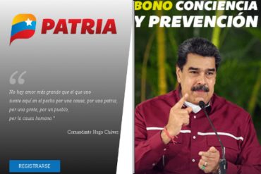 ¡SEPA! Régimen de Maduro inicia el pago del bono “Conciencia y Prevención” a través de la plataforma Patria (+El monto no alcanza para un kilo de carne)