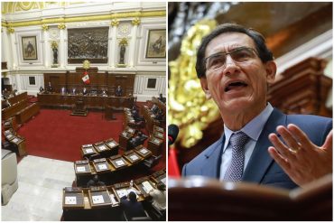 ¡LO ÚLTIMO! Congreso de Perú aprobó la destitución de Martín Vizcarra como presidente de ese país: considera que incurrió en incapacidad moral