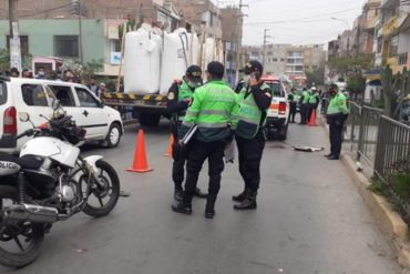 ¡INSÓLITO! Colector de transporte público causó que un venezolano fuera atropellado por un vehículo en Perú