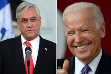 ¡DE INTERÉS! Biden felicitó a Piñera por el plebiscito para cambiar la Constitución y prometió ayudar a Latinoamérica a superar la crisis de COVID-19