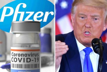 ¡SEPA! Donald Trump celebra la aprobación de la vacuna de Pfizer contra el covid-19 en EEUU: “Ya hemos empezado a enviar la vacuna a cada estado del país” (+Video)