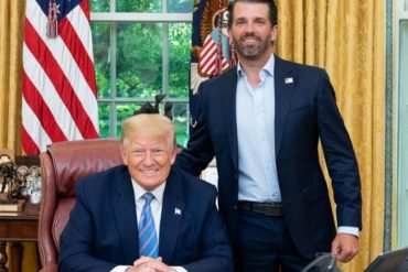 ¡LO ÚLTIMO! Medios locales revelan que Donald Trump Jr, el hijo mayor del presidente de EEUU, dio positivo en test de COVID-19: Está aislado sin síntomas