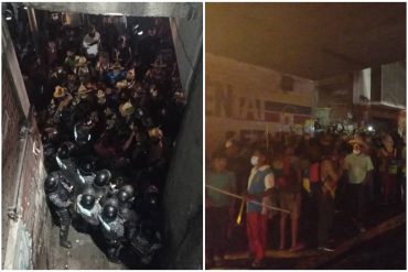 ¡LO ÚLTIMO! Comunidades indígenas protestaron durante la noche de este #18Nov en Puente Llaguno y se enfrentaron a la PNB (+Fotos)