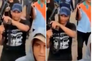 ¡ANARQUÍA EN VENEZUELA! Banda delictiva se paseó por las calles en el Zulia para exhibir su poderoso arsenal de armas (+Video)