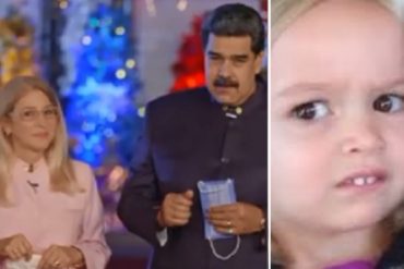 ¡VEA! El cínico mensaje navideño de Maduro y Cilia al estilo de cuña de Venevisión que fue transmitido en cadena nacional (+Video)