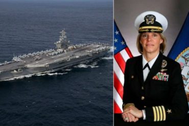 ¡DEBE SABERLO! Una mujer comandará un portaaviones nuclear de la Armada de EEUU por primera vez en su historia