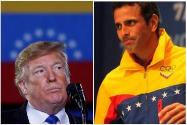 ¡TAJANTE! Capriles dice que fue un “error” poner la solución a la crisis de Venezuela en manos de Trump: “Hay gente que se fanatizó, como si fuera un Dios”