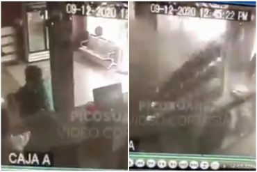 ¡ATERRADOR! El momento en el que delincuentes lanzaron una granada dentro de una carnicería en Maracaibo (+Video)