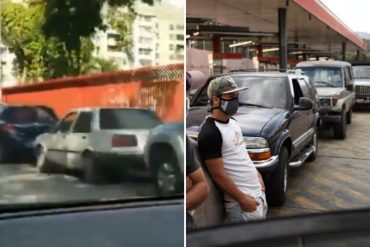 ¿HASTA CUÁNDO? Largas colas por gasolina marcan las horas antes de la Navidad: la escasez se registra en varias estaciones de servicios (+Fotos y videos)