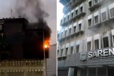 ¡LO MÁS RECIENTE! Registran incendio en las oficinas del Saren en Altamira este #10Dic (+Videos)