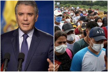 ¡HASTA CON EL TOBO! Duque recibe fuertes críticas por excluir a migrantes venezolanos del plan de vacunación contra el COVID-19: “Es un disparate grave”