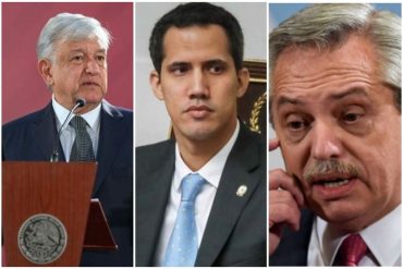 ¡BIEN CLARO! Guaidó a los presidentes de México y Argentina por “fingir” neutralidad: “Colaboran con un régimen con crímenes de lesa humanidad”