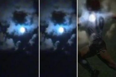 ¡VEA! «Ahí está»: Argentinos aseguran que la silueta de Maradona se vio reflejada entre las nubes y la Luna (+La supuesta prueba)