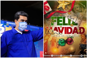 ¡SE PASÓ! “Compartamos el amor y renovemos la esperanza”: el descarado mensaje de Maduro para desear “feliz Navidad” a venezolanos