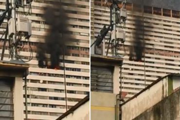 ¡VEA! Reportan incendio en edificio residencial de Parque Central: bomberos del Distrito Capital intentan controlar la situación (+Video)