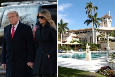 ¡CASI NADA! Trump viajó a su mansión Mar-a-Lago en Florida para pasar su última Navidad como presidente de EEUU