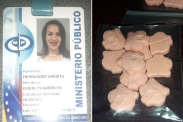 ¡CAPTURADA! Una fiscal del Ministerio Público fue detenida en Delta Amacuro con más de 2.000 pastillas de éxtasis (+Imágenes)