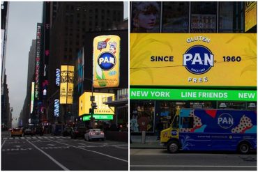 ¡AQUÍ LO TIENE! “Dominio total del mundo”: El aviso de la Harina PAN en Nueva York que causó furor en las redes (+Video)