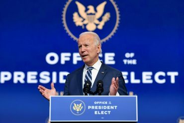 ¡URGENTE! El Colegio Electoral de Estados Unidos ratificó la elección de Joe Biden como presidente:  superó la barrera de 270 votos necesarios