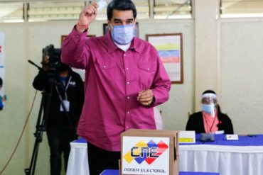 ¡ÚLTIMA HORA! «Acabo de cumplir como presidente y como ciudadano»:  Maduro votó en escuela de Fuerte Tiuna aunque aparece registrado en la Miguel Antonio Caro de Catia