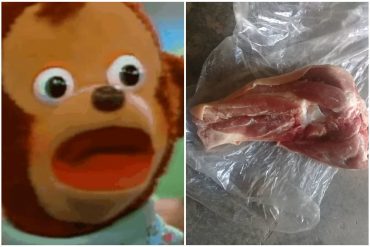 ¿QUÉ ES ESO? Los minúsculos y penosos mini pedazos de pernil que entregó el régimen en algunas comunidades (+Fotos)