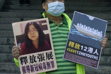 ¡EL COLMO! Régimen comunista chino condenó a cuadro años de prisión a una reportera ciudadana por cubrir el inicio del brote del coronavirus en Wuhan